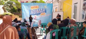 Suasana PROLOV Sebagai PRoperty Technology berbasis Social Commerce Property MEngadakan Festival Rumah Murah 