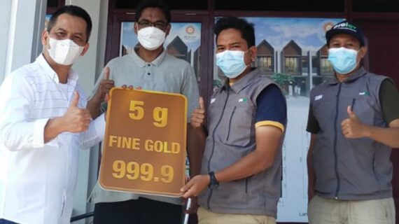 Kak Rohmat Mendapatkan LM 5gr dari Perumahan Mahaba Village